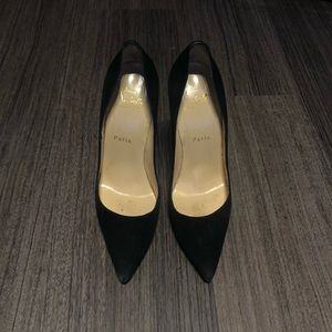 Christian Louboutin - black suede high heels